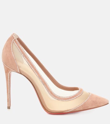 Galativi 100 suede and mesh pumps | Christian Louboutin