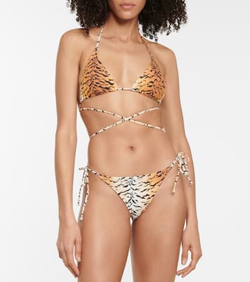 Slip bikini Miami a stampa tigrata | Reina Olga