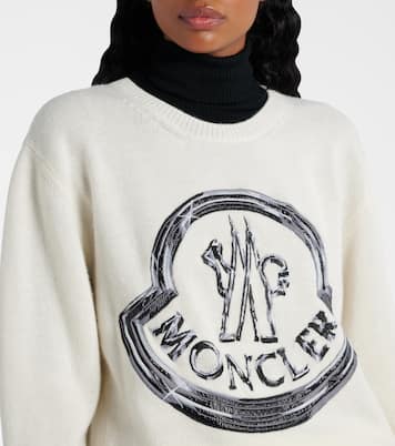 Pullover in lana e cashmere con logo | Moncler