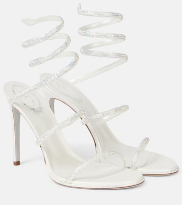 Verzierte Sandalen Cleo aus Leder | Rene Caovilla