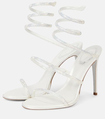 Verzierte Sandalen Cleo aus Leder | Rene Caovilla