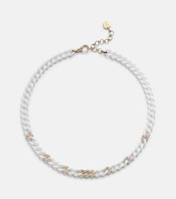 Pavé Medium 18kt gold chain necklace with diamonds | Shay Jewelry