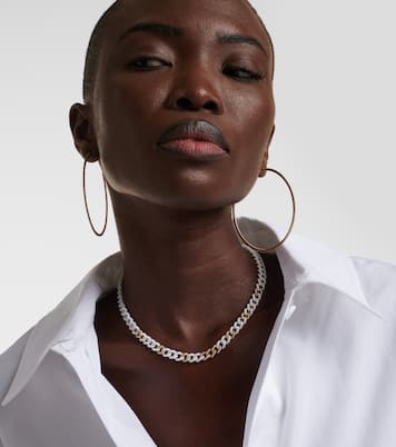 Pavé Medium 18kt gold chain necklace with diamonds | Shay Jewelry