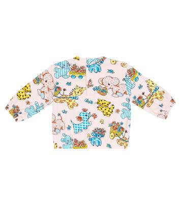 Baby - Pullover in misto cotone con stampa | Moschino Kids