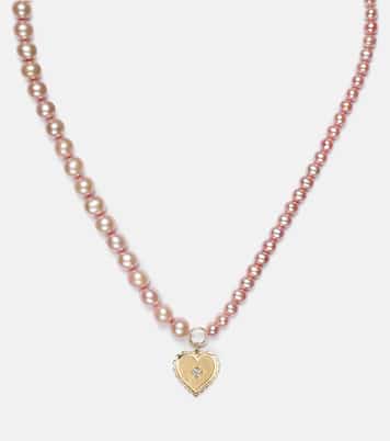 14kt gold necklace with pearls | Sydney Evan