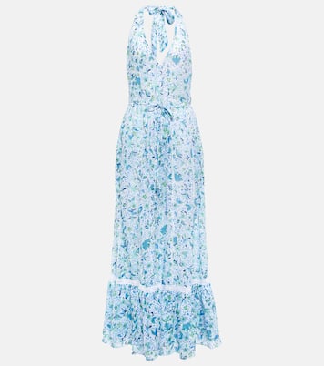Bedrucktes Maxikleid Carine aus Baumwolle | Poupette St Barth