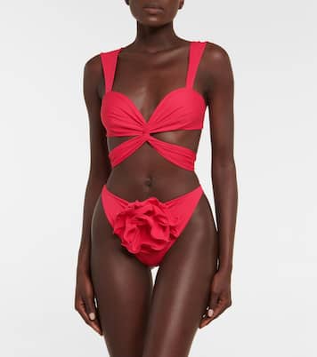 Slip bikini a vita alta con applicazioni | Magda Butrym