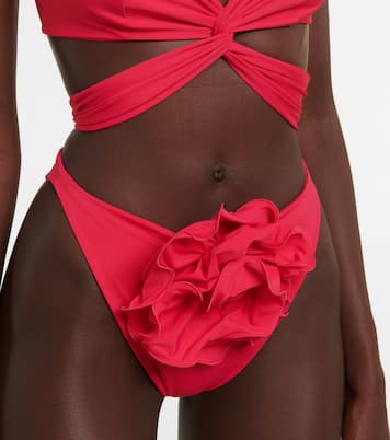 Slip bikini a vita alta con applicazioni | Magda Butrym