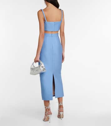 Cropped-Top Carina aus Cloqué | Emilia Wickstead