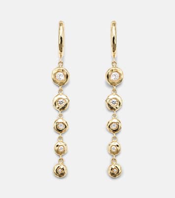 Boucles d’oreilles Charmed Micro Gabby en or 18 ct et diamants | Octavia Elizabeth