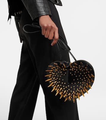 Sac Le Cœur en cuir à clous | Alaïa