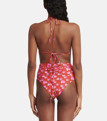 Floral triangle bikini top | Magda Butrym