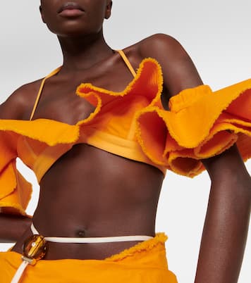 Top raccourci La Brassière Artichaut en coton | Jacquemus