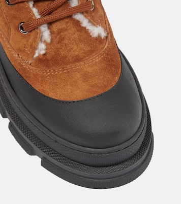 Aldea shearling-lined suede hiking boots | Jimmy Choo