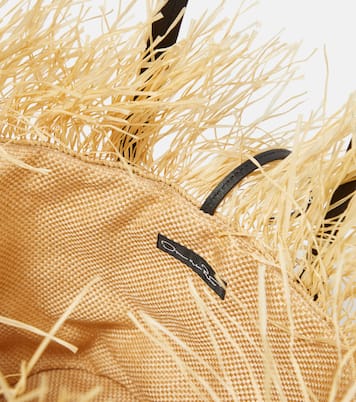 Borsa a secchiello in paglia | Oscar de la Renta
