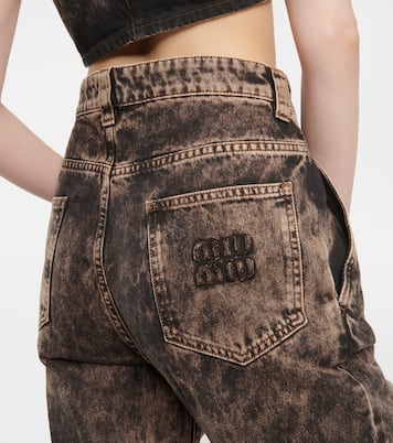 Jeans regular a vita bassa | Miu Miu