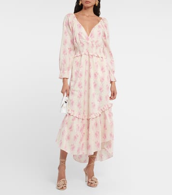 Midikleid Firefly aus Baumwolle | LoveShackFancy