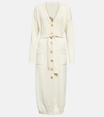 Embroidered wool, linen and cotton cardigan | Etro