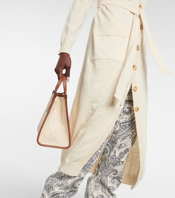 Embroidered wool, linen and cotton cardigan | Etro