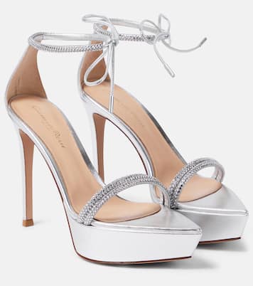 Burma embellished leather platform sandals | Gianvito Rossi