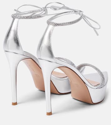 Burma embellished leather platform sandals | Gianvito Rossi