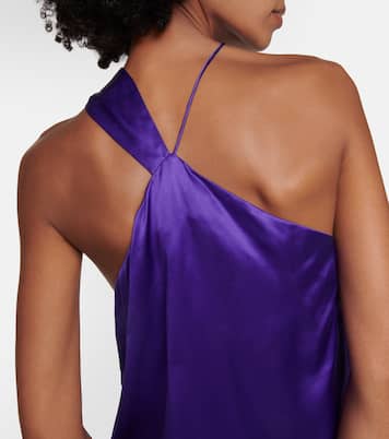 Top asymétrique en satin de soie | The Sei