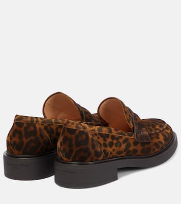 Harris leopard-print suede loafers | Gianvito Rossi