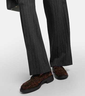 Harris leopard-print suede loafers | Gianvito Rossi