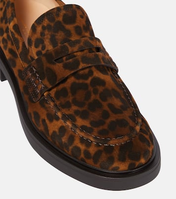 Harris leopard-print suede loafers | Gianvito Rossi