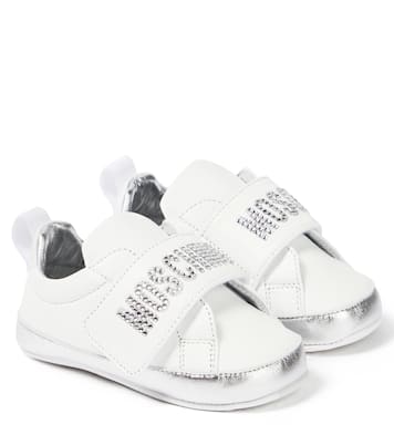 Bébé – Baskets en cuir à logo | Moschino Kids