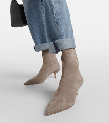 Montmartre 50 suede ankle boots | Aquazzura