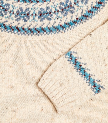 Pull intarsia en laine mélangée | La Coqueta