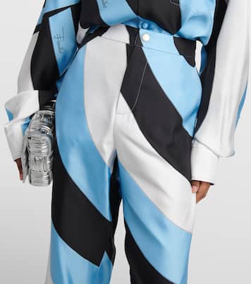Iride silk palazzo pants | Pucci
