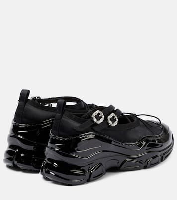 Crystal-embellished satin flats  | Simone Rocha