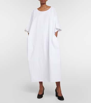 Oversize-Midikleid Isora aus Baumwollpopeline | The Row