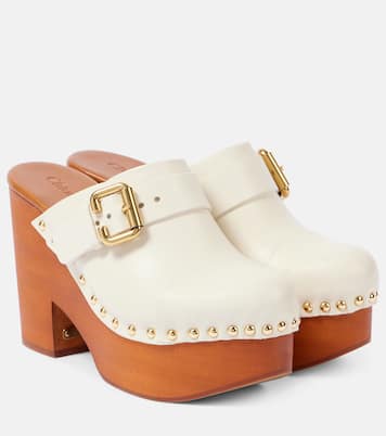 Clogs Jeannette aus Leder | Chloé