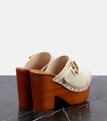 Clogs Jeannette aus Leder | Chloé