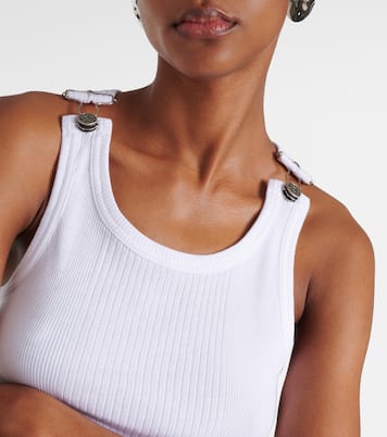 Tank top in jersey di cotone a coste | Jean Paul Gaultier