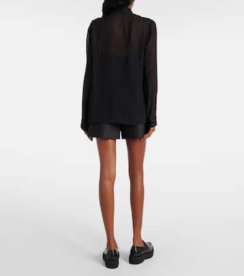 Blusa in georgette di seta | Gucci