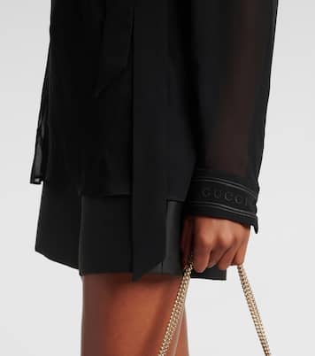 Blusa in georgette di seta | Gucci