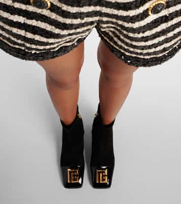 Botines Edna de ante y charol | Balmain