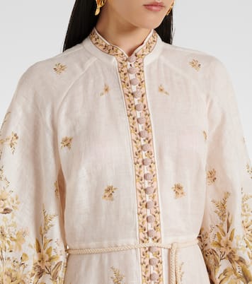Bedrucktes Maxikleid aus Leinen | Zimmermann