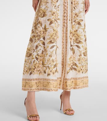 Bedrucktes Maxikleid aus Leinen | Zimmermann