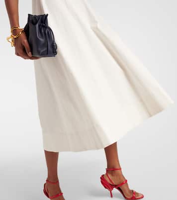 Captain striped cotton chino midi dress | Staud