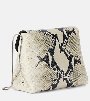 Borsa a spalla Bobbi in pelle stampata | Khaite