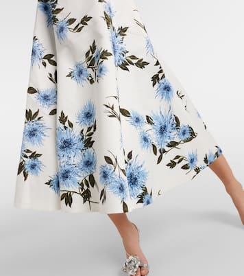 Abito midi Mara in faille con stampa | Emilia Wickstead