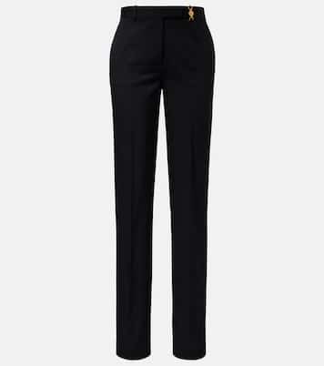 Medusa '95 high-rise wool straight pants | Versace