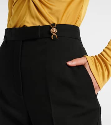 Medusa '95 high-rise wool straight pants | Versace