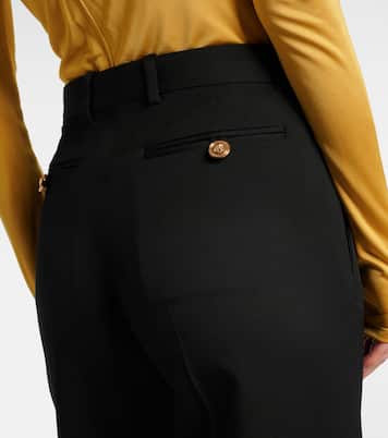 Medusa '95 high-rise wool straight pants | Versace