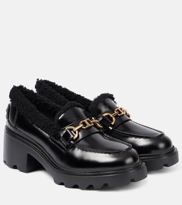 Mocassini in pelle con shearling | Tod's